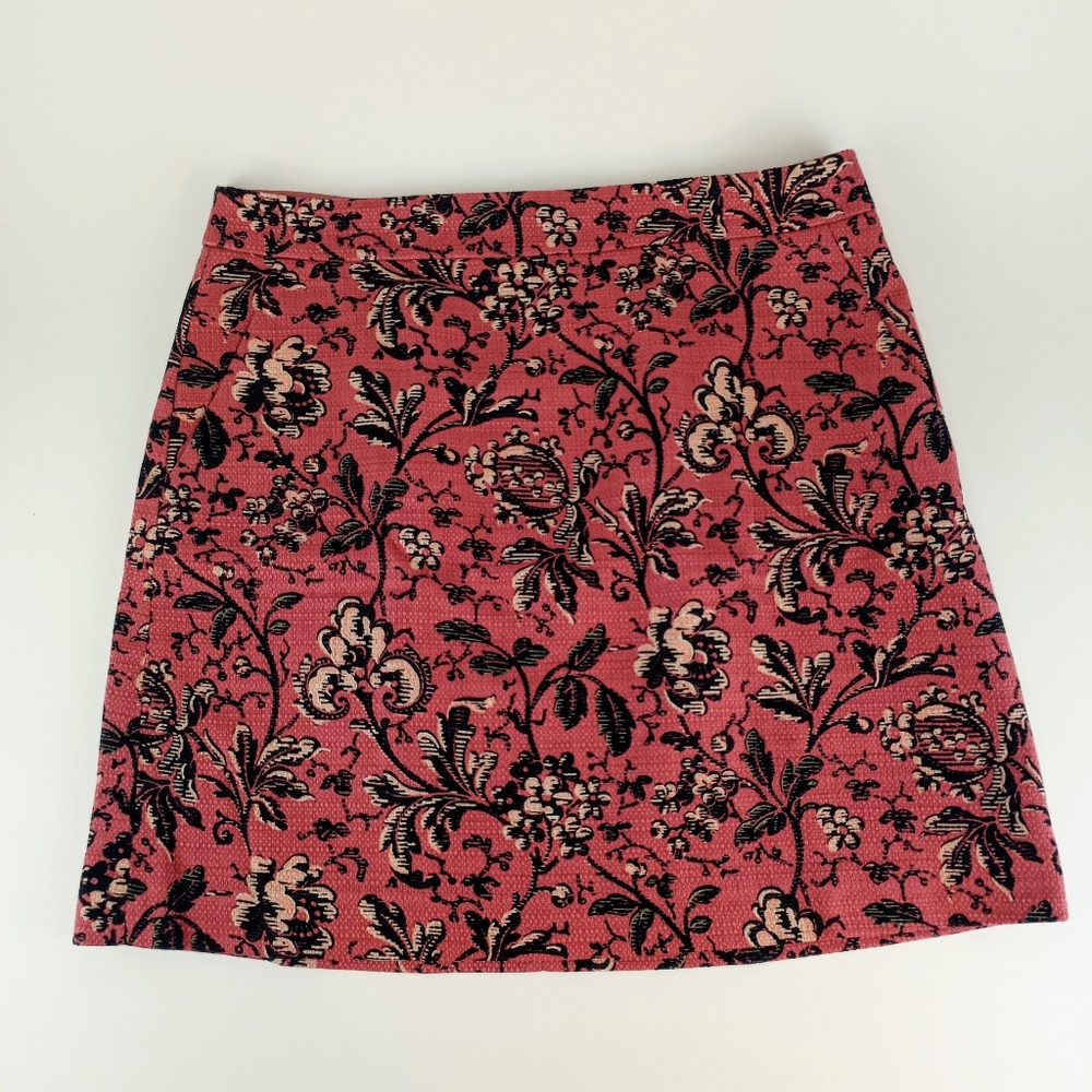LOFT Floral Skirt Pink